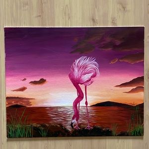 Original Flamingo painting